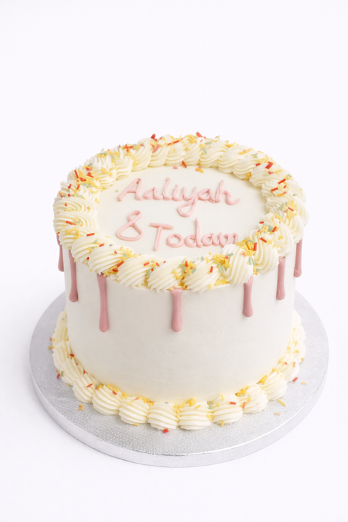 6 Inch- 3 Layer Buttercream Drip Cake - Customisable