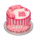 Pink Glam Drip Cake